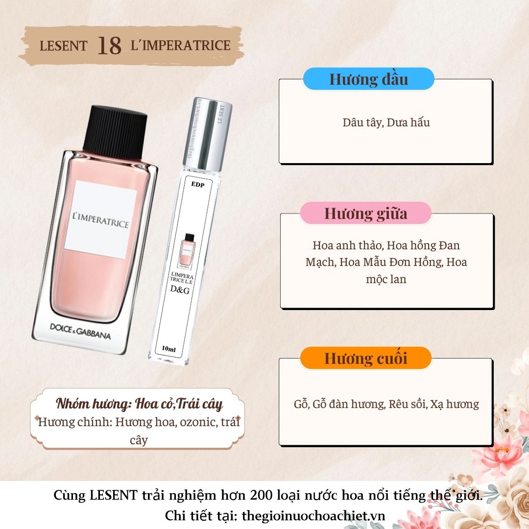 Nước hoa chiết L'Imperatrice L.E by D&G 