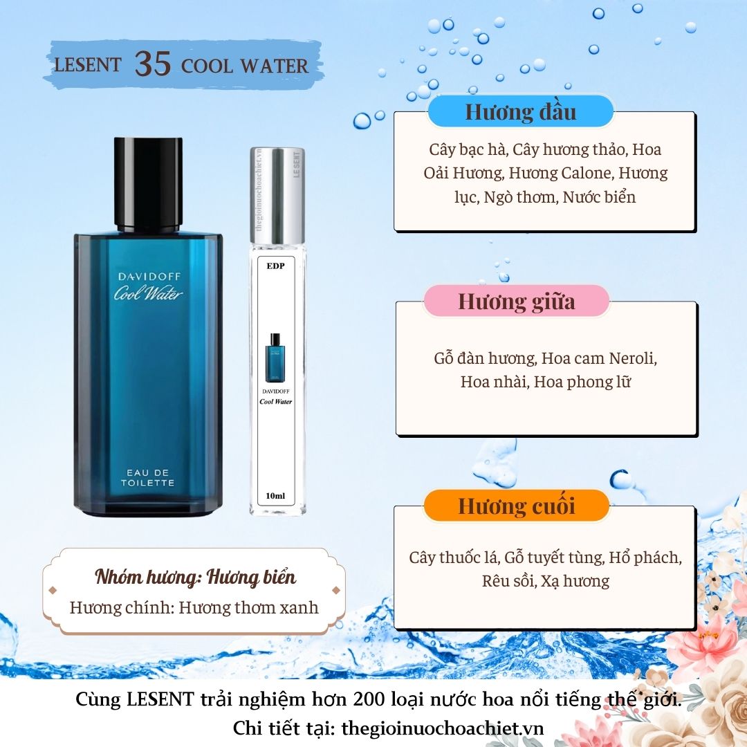 Nước hoa chiết  Cool Water by Davidoff 