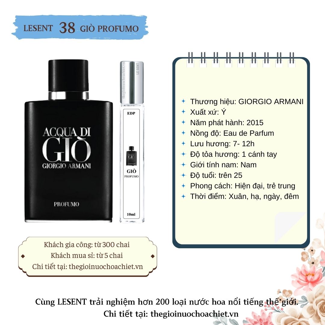 Nước hoa chiết Acqua Di Gio Profumo by Giorgio Armani 