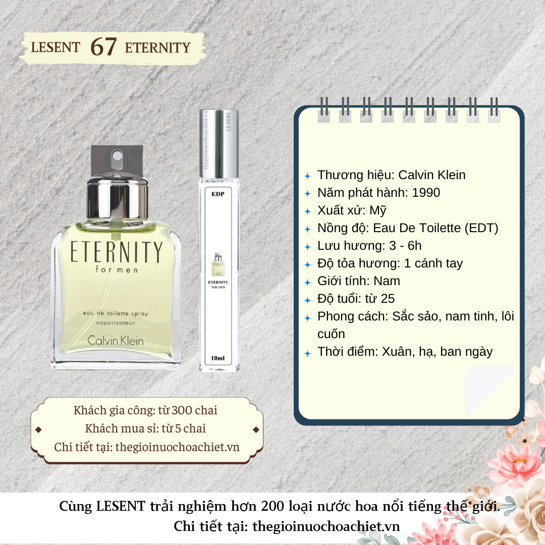 Nước hoa chiết Eternity by Calvin Klein 