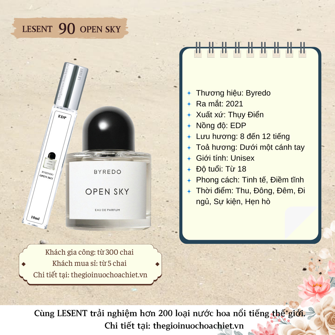 Nước hoa chiết Open Sky by Byredo