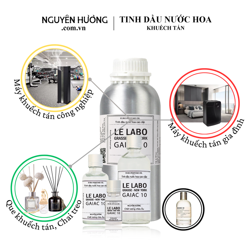 Tinh dầu nước hoa Le Labo Gaiac 10 cho máy khuếch tán