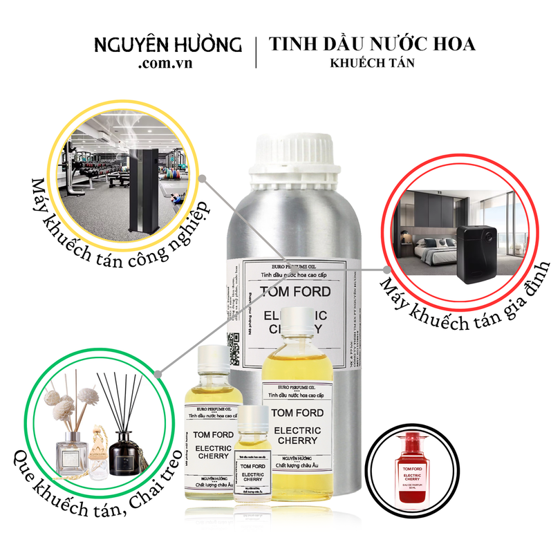 Tinh dầu nước hoa Electric Cherry cho máy khuếch tán