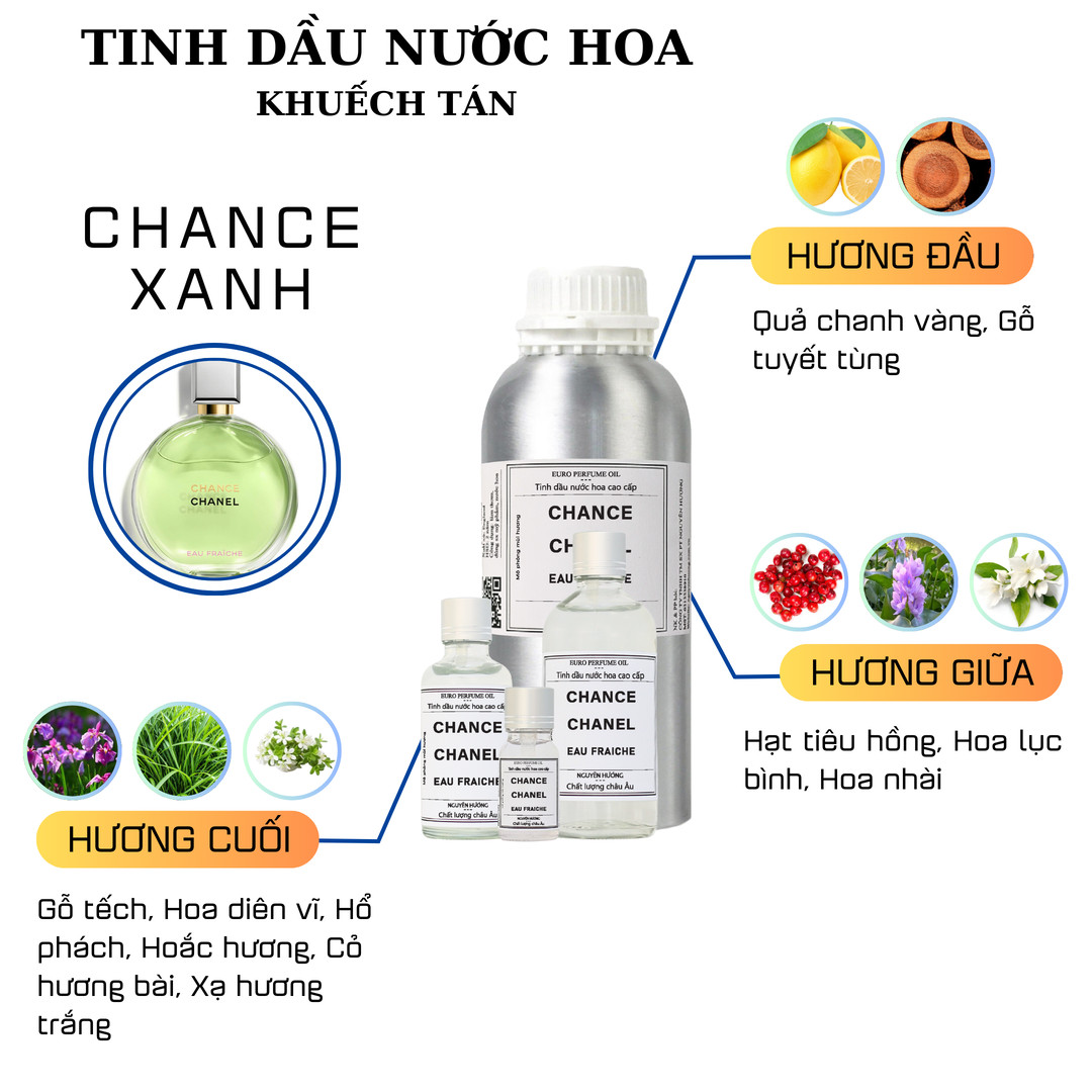 Tinh dầu nước hoa Chanel Chance cho máy khuếch tán