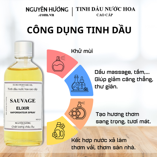 Tinh Dầu Nước Hoa Cao Cấp Sauvage Elixir by Dior