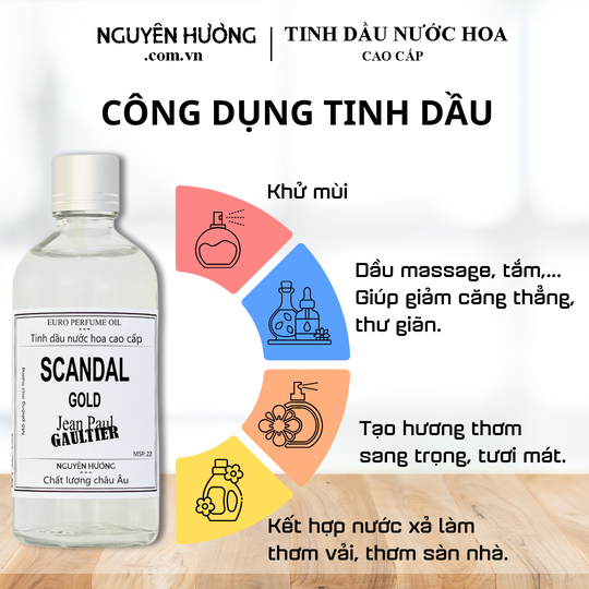 Tinh Dầu Nước Hoa Cao Cấp Scandal Gold