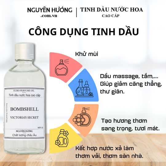 Tinh Dầu Nước Hoa Cao Cấp Bombshell by Victoria's Secret