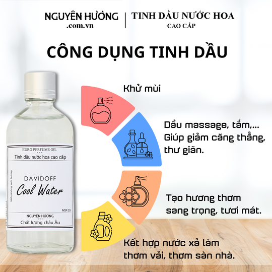 Tinh Dầu Nước Hoa Cao Cấp Cool Water by Davidoff