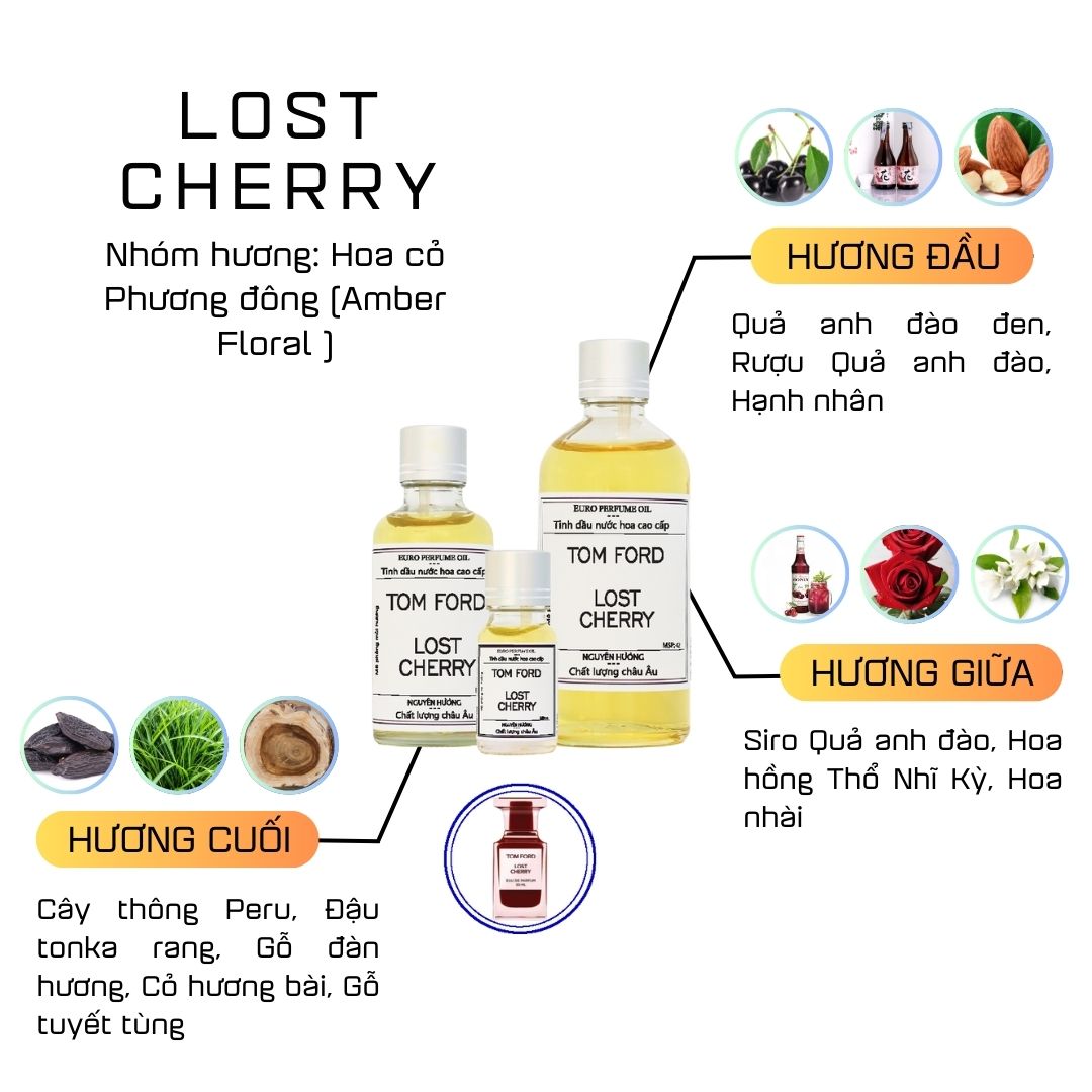 Tinh Dầu Nước Hoa Cao Cấp Lost Cherry by Tom Ford