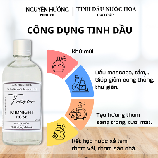 Tinh Dầu Nước Hoa Cao Cấp Tresor Midnight Rose