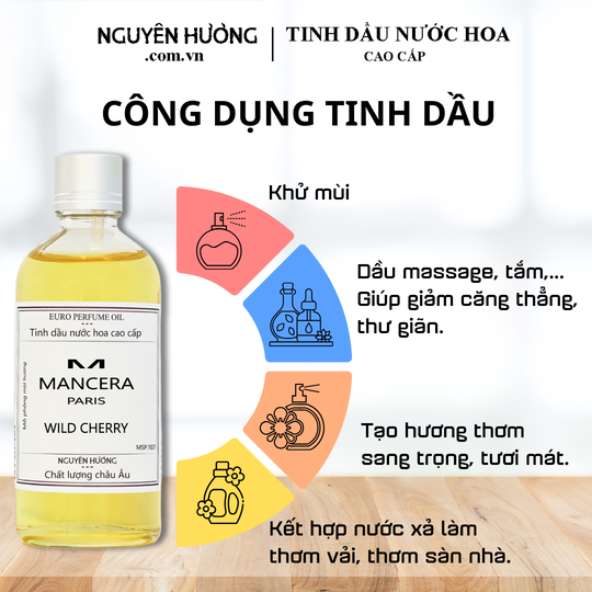 Tinh Dầu Nước Hoa Cao Cấp Wild Cherry by Mancera