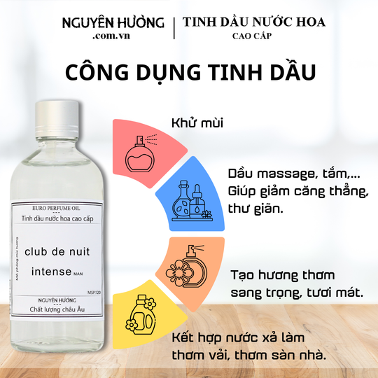 Tinh Dầu Nước Hoa Cao Cấp Club De Nuit by Armaf