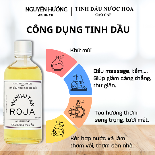 Tinh Dầu Nước Hoa Cao Cấp Mahattan by Roja Dove