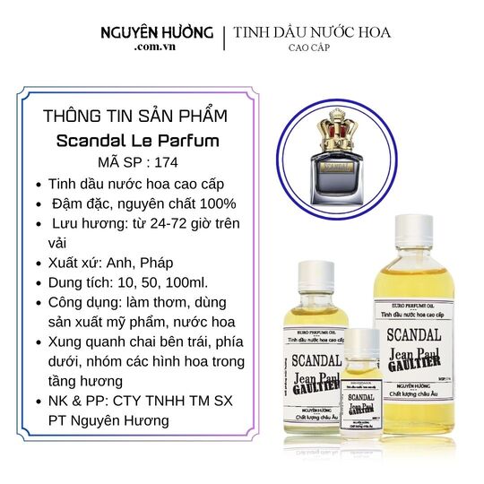 Tinh Dầu Nước Hoa Cao Cấp Scandal Le Parfum