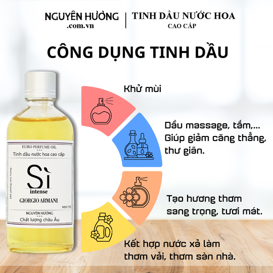 Tinh Dầu Nước Hoa Cao Cấp Sì Intense by Giorgio Armani