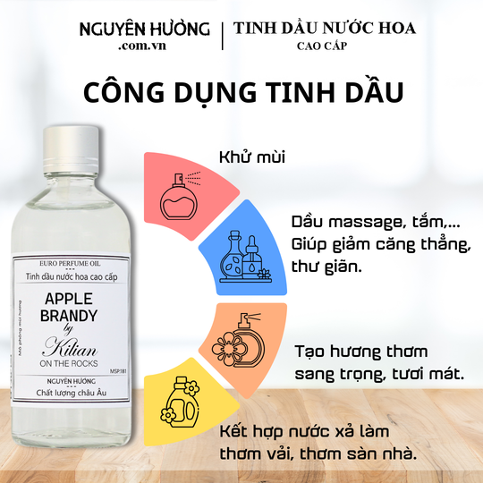 Tinh Dầu Nước Hoa Cao Cấp Apple Brandy On The Rocks