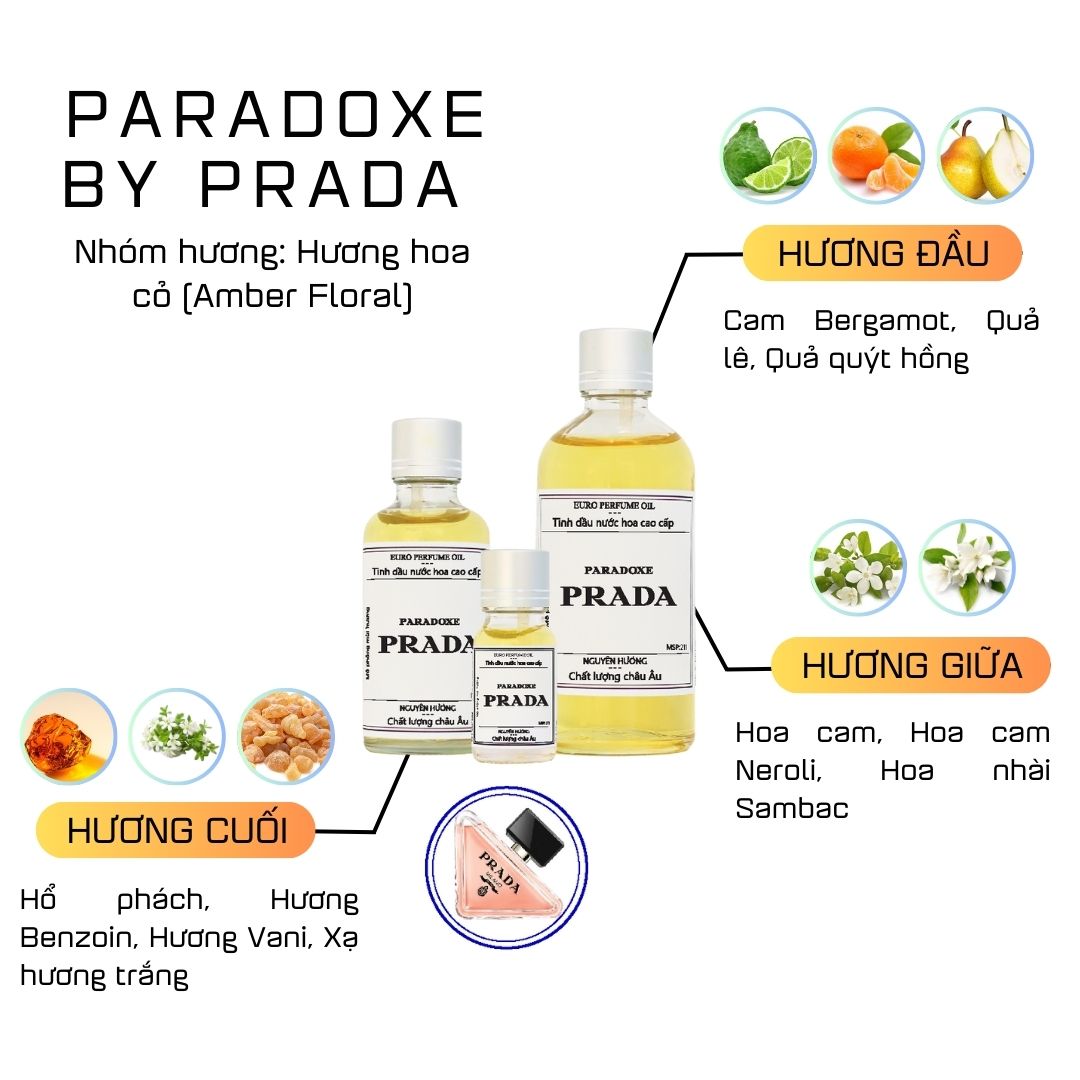 Tinh Dầu Nước Hoa Cao Cấp Paradoxe by Prada