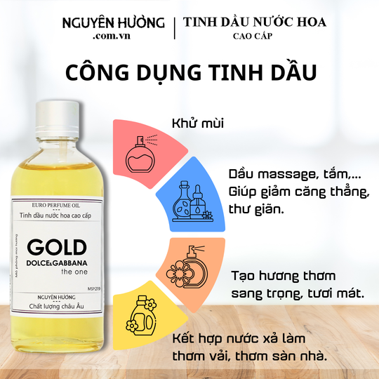 Tinh Dầu Nước Hoa Cao Cấp The One Gold by D&G