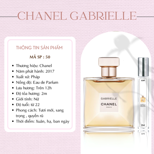 Nước hoa chiết Gabrielle by Chanel 