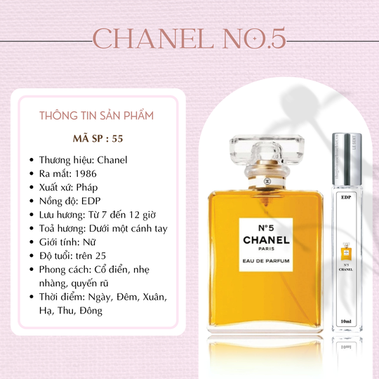 Nước hoa chiết No.5 by Chanel