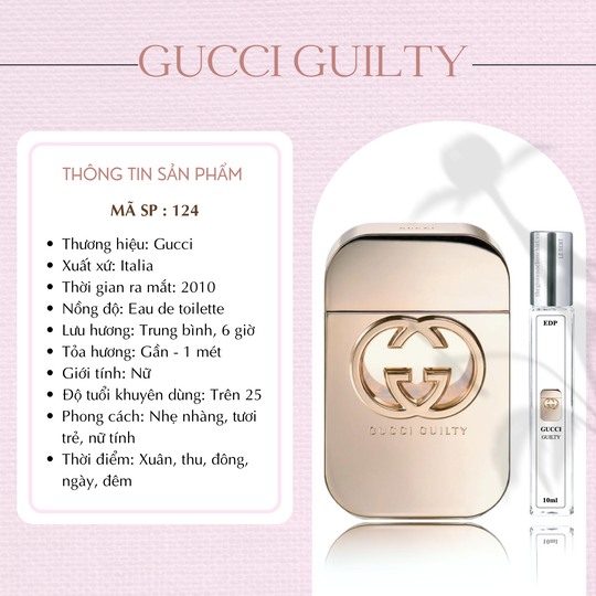 Nước hoa chiết Guilty by Gucci 