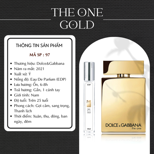 Nước hoa chiết The One Gold by D&G 