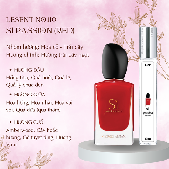 Nước hoa chiết Sì Passione by Giorgio Armani 