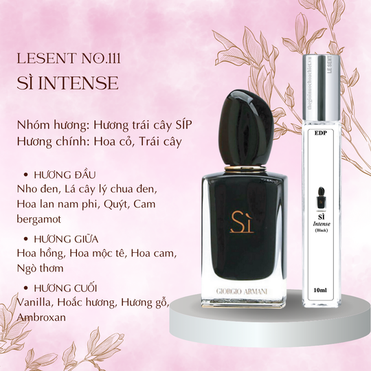 Nước hoa chiết Sì Intense by Giorgio Armani 