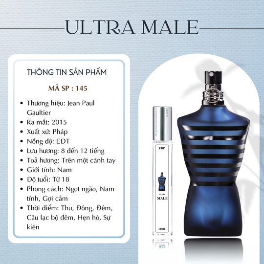 Nước hoa chiết Ultra Male by JPG 