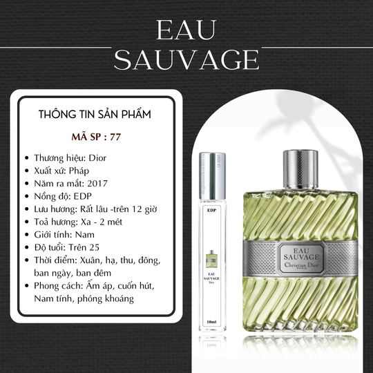 Nước hoa chiết Eau Sauvage by Dior 