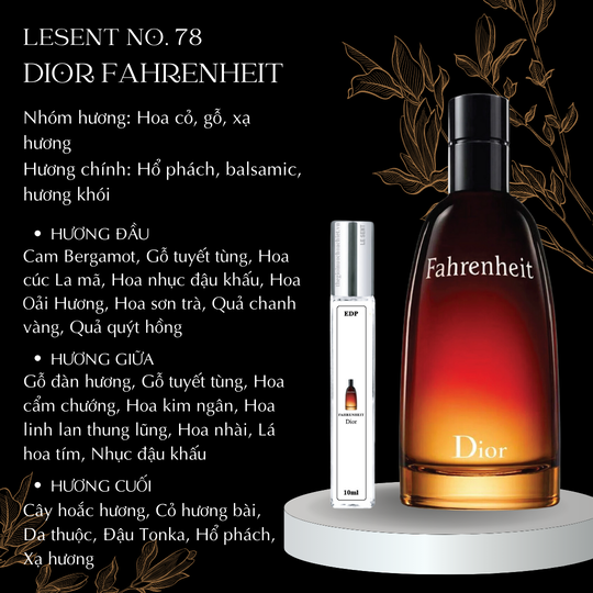 Nước hoa chiết Dior Fahrenheit by Dior  