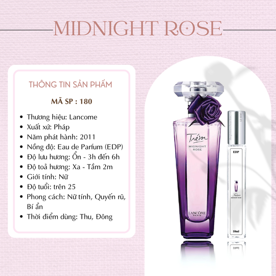 Nước hoa chiết Tresor Midnight Rose by Lancome