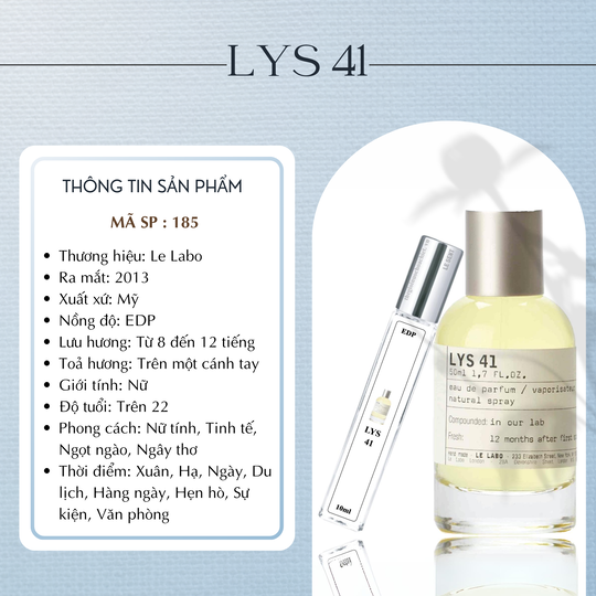 Nước hoa chiết Lys 41 by Le Labo