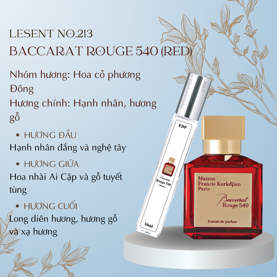 Nước hoa chiết Baccarat Rouge 540 (Red) by MFK