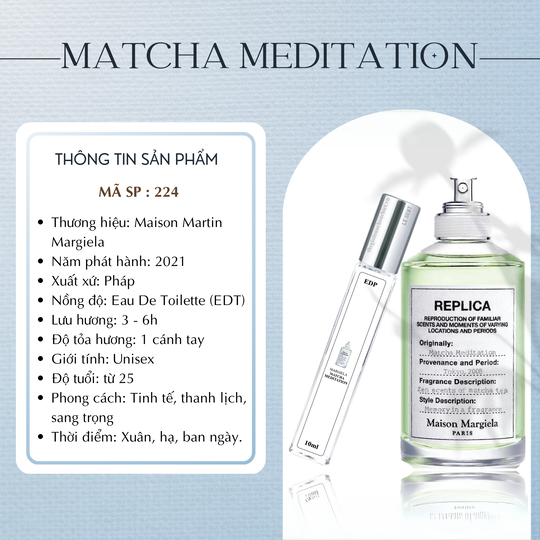 Nước hoa chiết Matcha Meditation Replica by Maison Martin Margiela