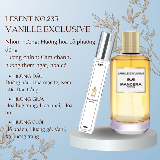 Nước hoa chiết Vanile Exclusive by Mancera