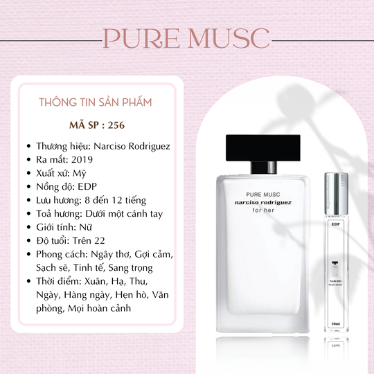 Nước hoa chiết Pure Musc by Narciso Rodriguez