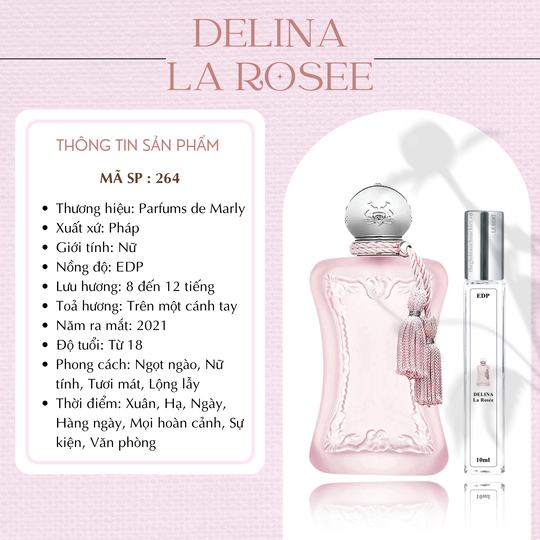 Nước hoa chiết Delina La Rosee by Parfums De Marly