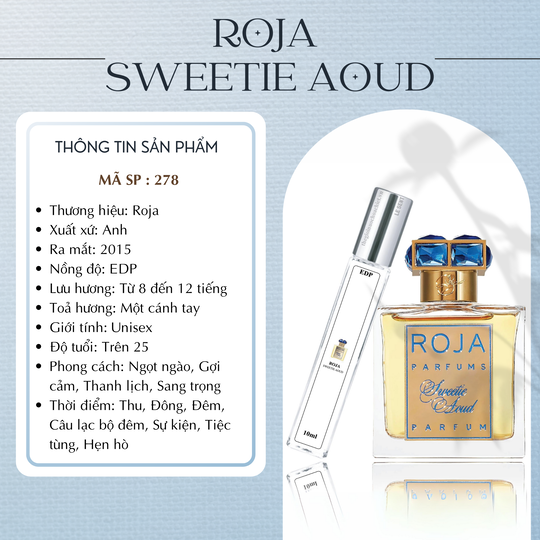 Nước hoa chiết Sweetie Aoud by Roja Dove