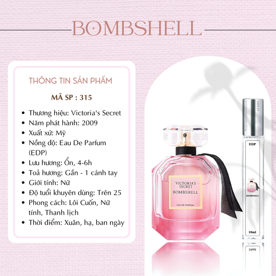 Nước hoa chiết Bombshell by Victoria's Secret