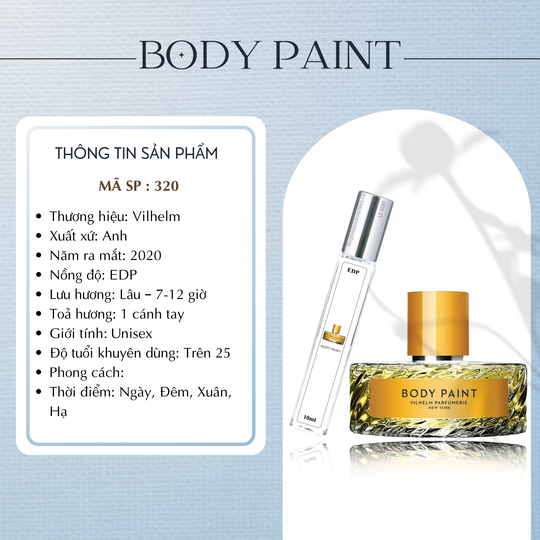 Nước hoa chiết Body Paint by Vilhelm Parfumerie