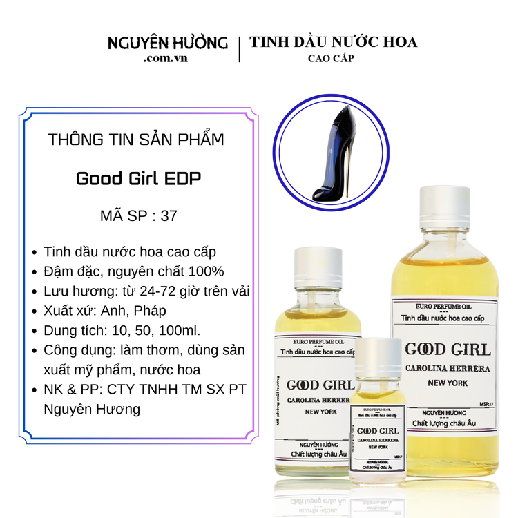 Tinh Dầu Nước Hoa Cao Cấp Good Girl