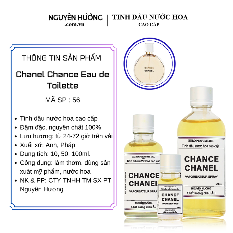 Tinh Dầu Nước Hoa Cao Cấp Chanel Chance