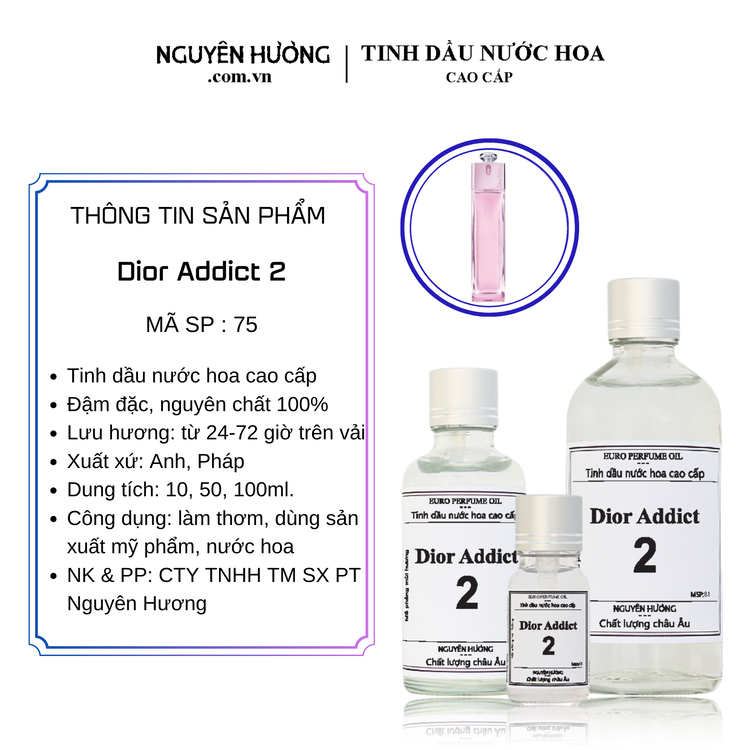 Tinh Dầu Nước Hoa Cao Cấp Addict 2 by Dior