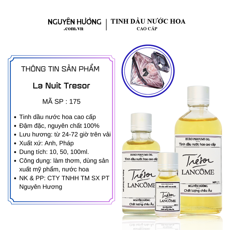 Tinh Dầu Nước Hoa Cao Cấp La Nuit Tresor by Lancome