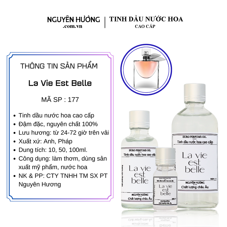 Tinh Dầu Nước Hoa Cao Cấp La Vie Est Belle