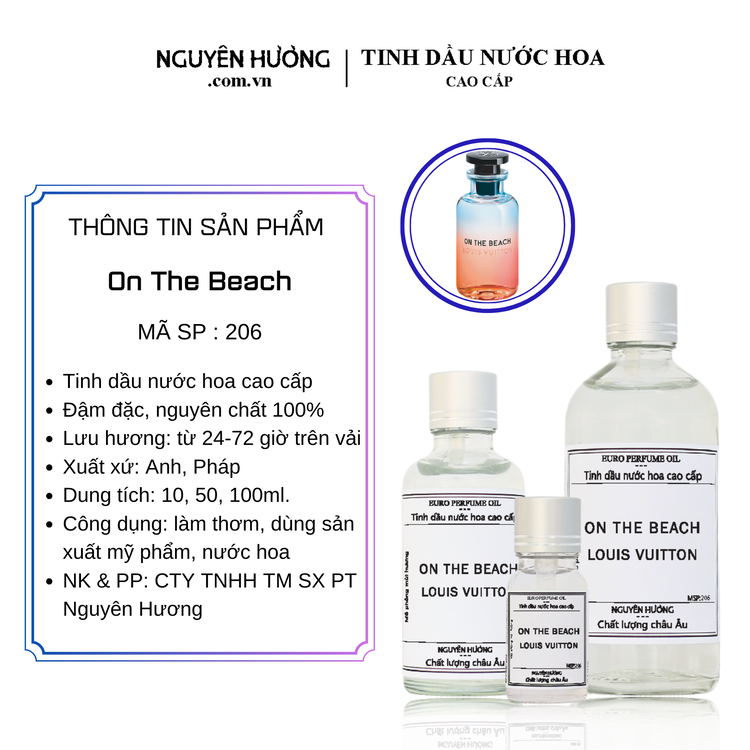 Tinh Dầu Nước Hoa Cao Cấp On The Beach by Louis Vuitton