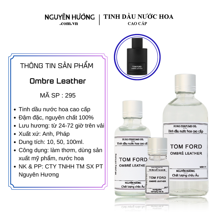 Tinh Dầu Nước Hoa Cao Cấp Ombre Leather by Tom ford 