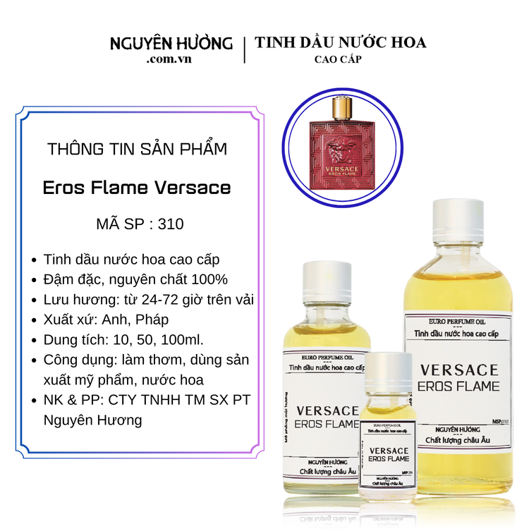 Tinh Dầu Nước Hoa Cao Cấp Eros Flame by Versace